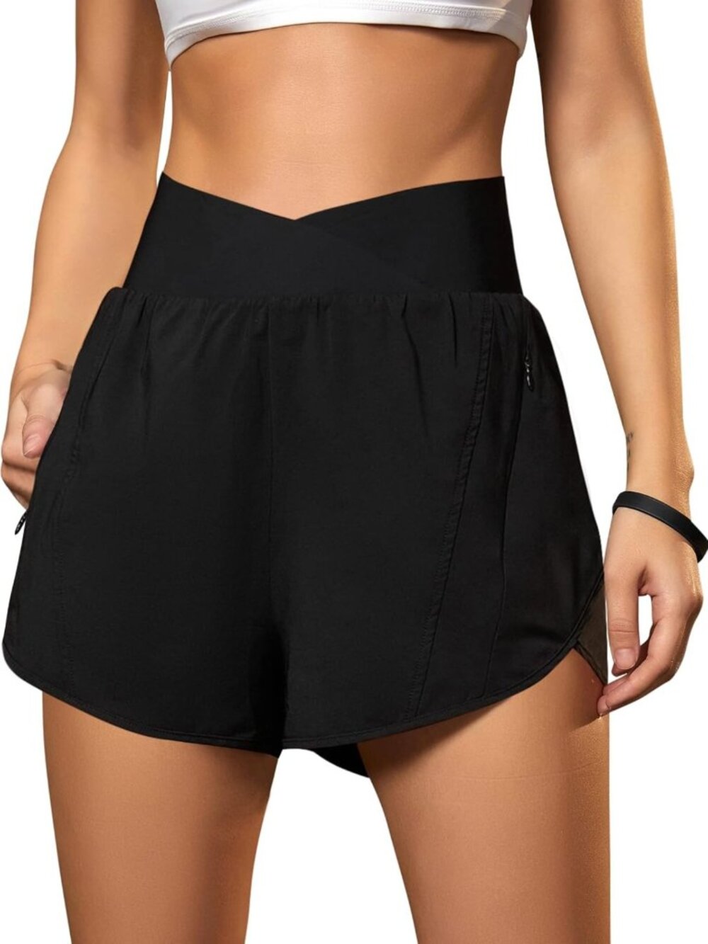 Crossover Women's Athletic Running Shorts | Gym Workout & Fitness Activewear
